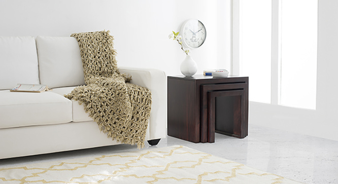 Xeliot Nested Stools Mahogany